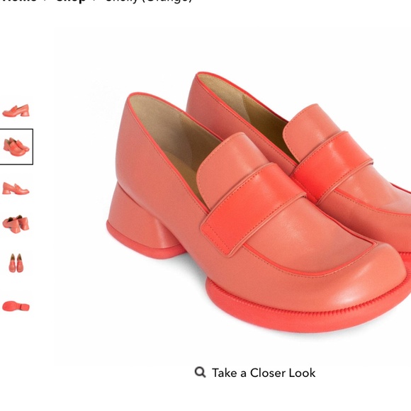 John Fluevog Shoes - Orange Fluevog Loafers